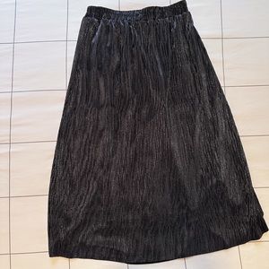 Everly Silver (sparkly!) Midi Skirt